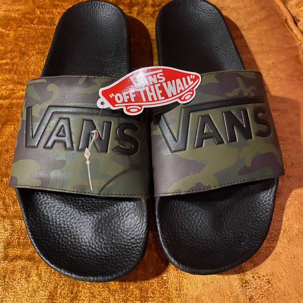 Vans Camo slides - size 13